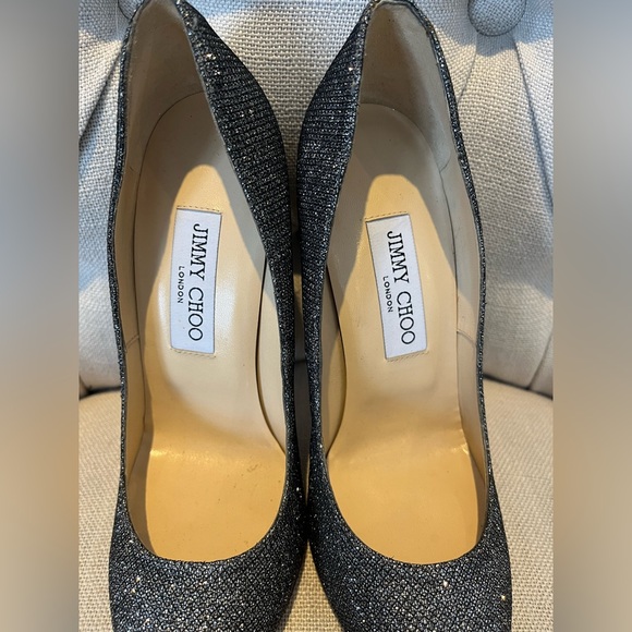 👠JIMMY CHOO Romy 100 Lam Glitter Pumps - Picture 14 of 17